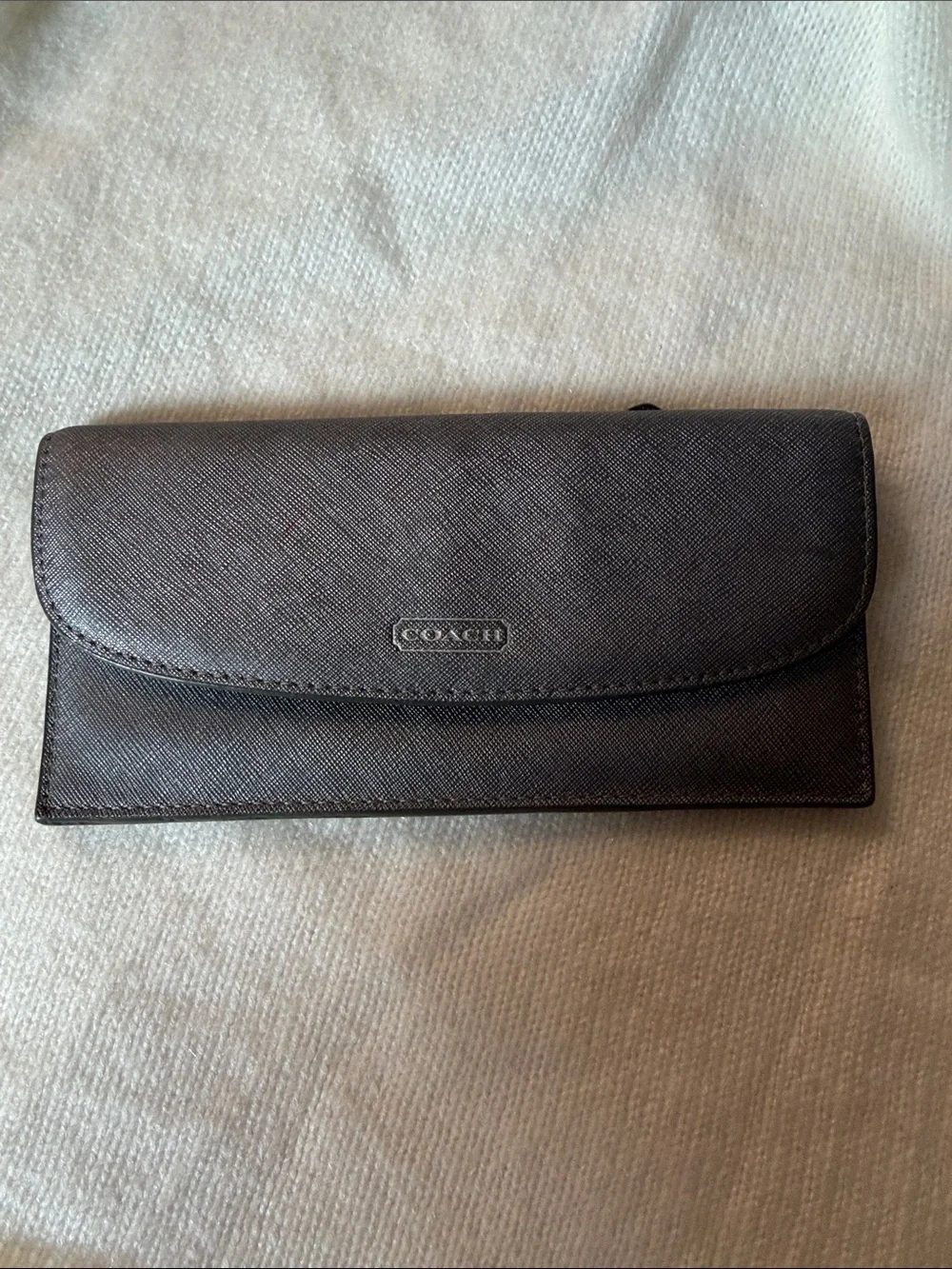 Coach Gray Envelope Wallet